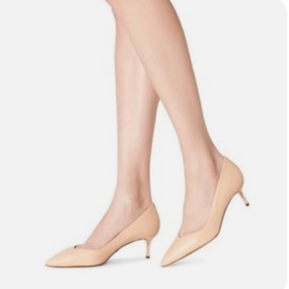 New Sarah Flint Perfect Pump Tan Nude Neutral Shoes Heels Sz 37.5 / 7